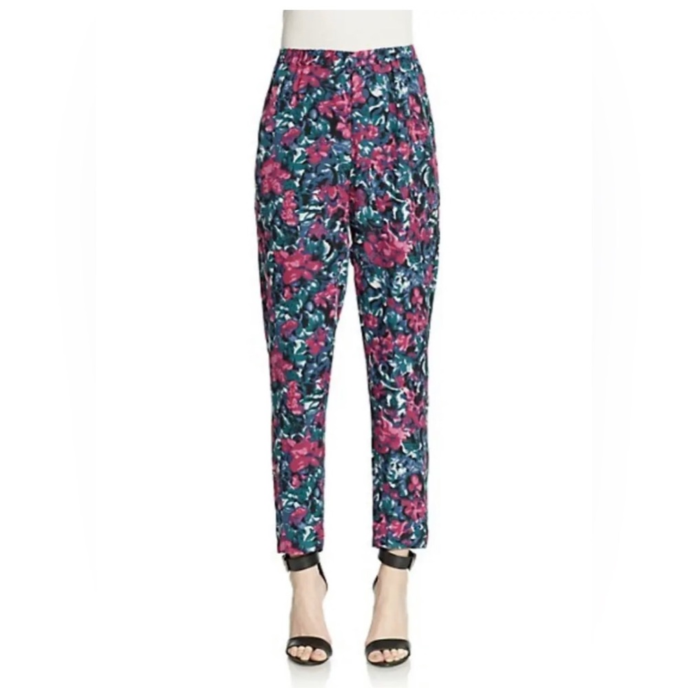 Joié silk floral pant -Size S